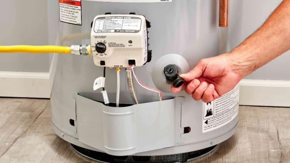 a tank type gas water heater