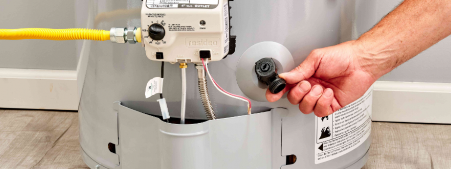 a tank type gas water heater