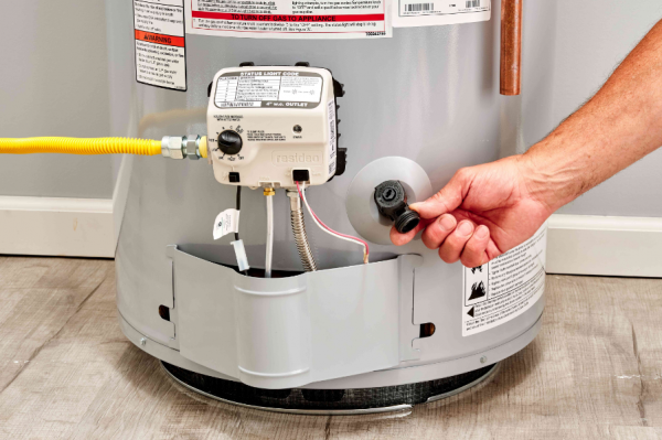 a tank type gas water heater
