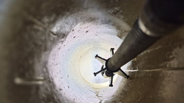 cctv camera in drain