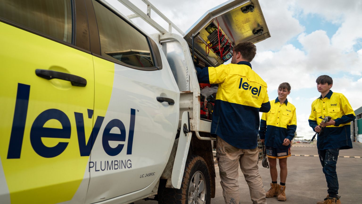Level Plumbing truck plumber