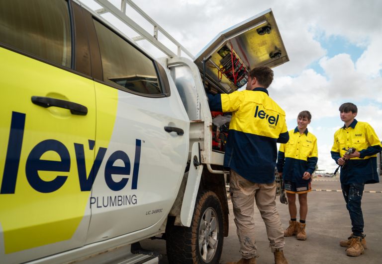 Level Plumbing truck plumber