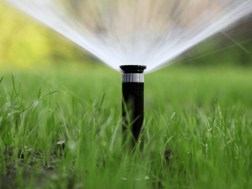 Irrigation plumbing lawn