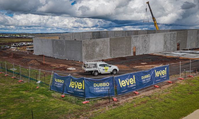 Level Plumbing team delivering a large-scale commercial construction project in Australia