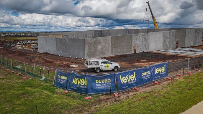 Level Plumbing team delivering a large-scale commercial construction project in Australia