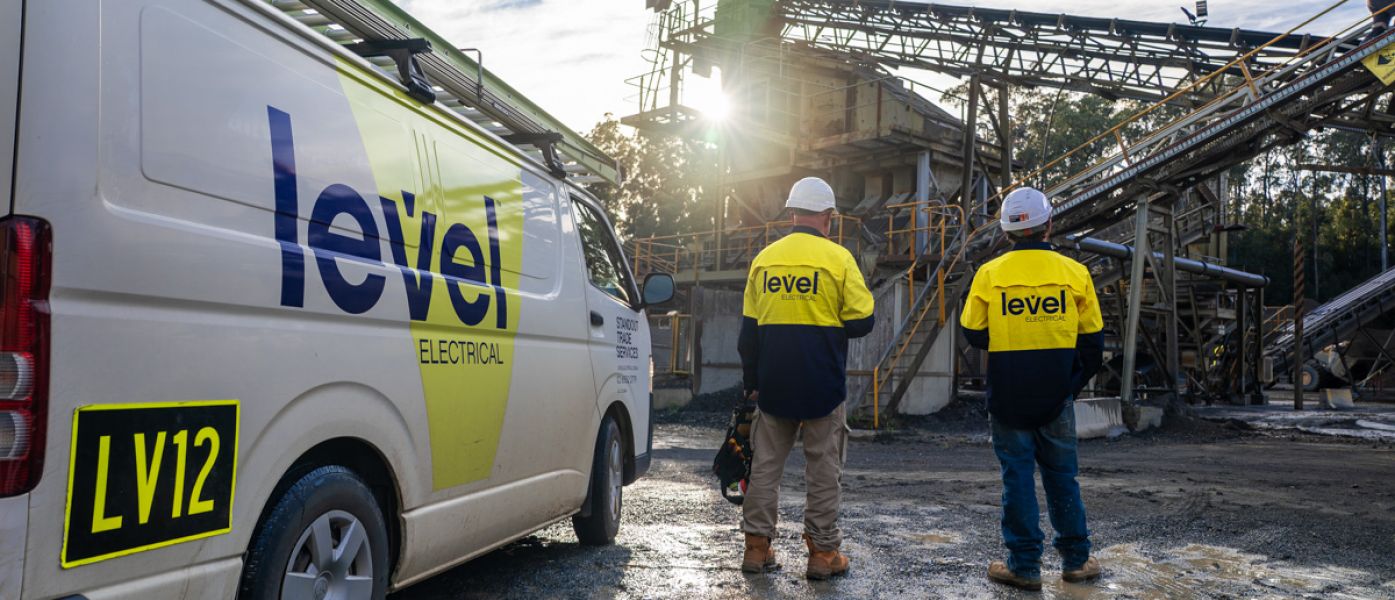Level plumbing and electrical Members working on an infrastructure site in Australia