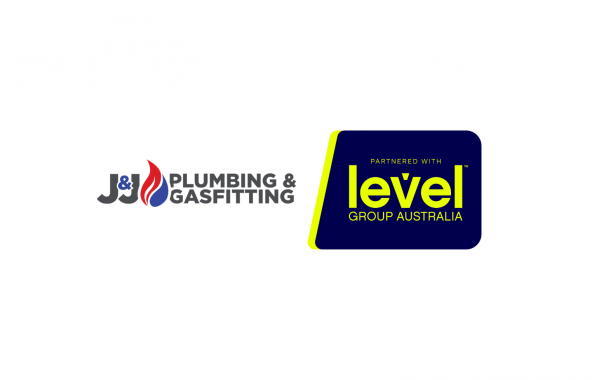 level plumbing north hobart partnered with j and j plumbing and gasfitting logo